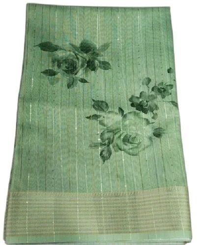 Stylish Traditional Daily Wear Sikenwan Digital Printed Cotton Silk Saree For Womens