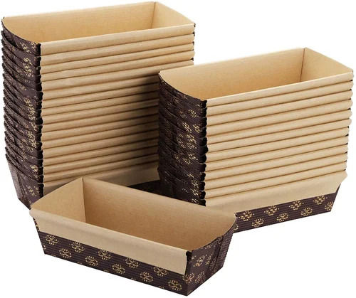 150 X 65 X 50 Mm Brown Paper Plum Cake Mould , Capacity: 200 Grams