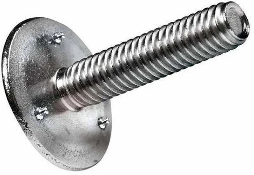 Silver 4 Inches 40Mm Round Head Full Threaded Stainless Steel Elevator Bolt