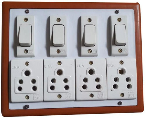 4 Socket Pvc Electrical Switch Board Application: Home