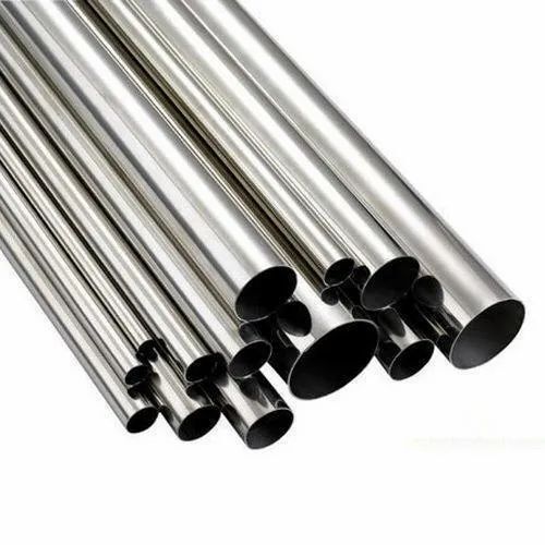 Silver 6.3Mm Thick Polished Finish 316 Stainless Steel Pipe Or Construction Use