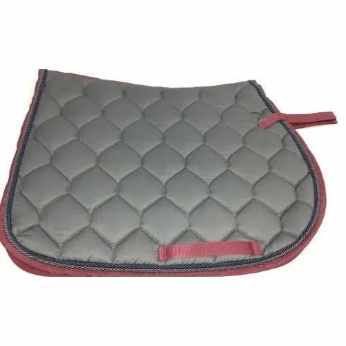 Gray Adjustable And Comfortable Plain Leather Western Saddle Pad For Horse Use