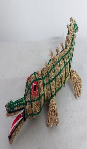 Handicraft Coconut Fiber Golden Croc Coir Crocodilian