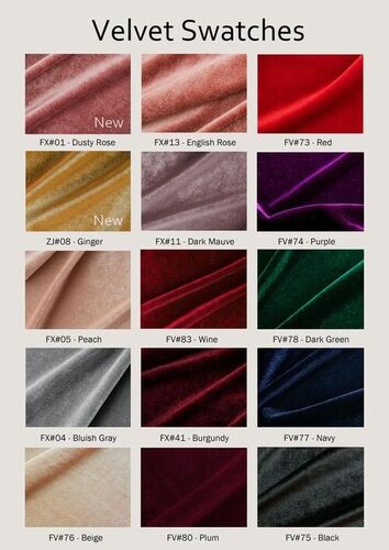 Red Plain Velvet Fabrics For Textile Industry