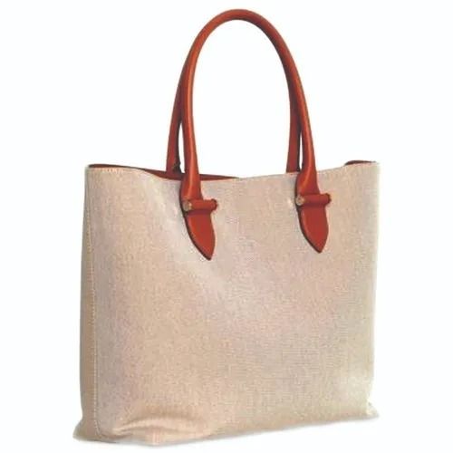 Premium Quality Plain Recyclable And Washable Rectangular Canvas Handbag