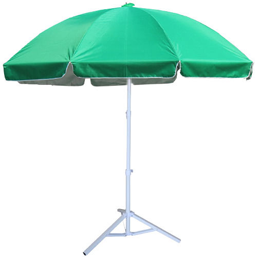 Green Premium Quality Pp Plastic And Steel Shaft Outdoor Umbrella With Stand