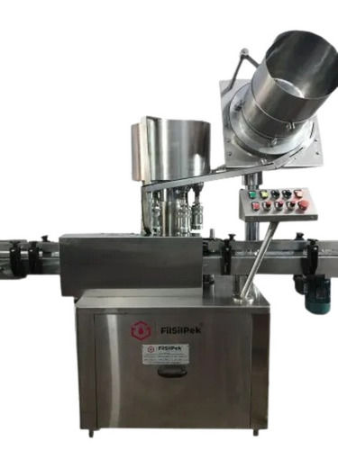 Stainless Steel Body Automatic Screw Capping Machine For Industrial Use