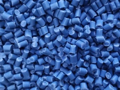 Blue 0.975 G/Cm3 And 50 Megapascals Solid Round Recycled Ldpe Granules