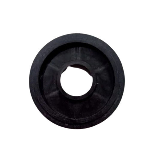 Black 1.2 Inch Round Shape Rigid Hardness Plain Plastic Plugs For Industrial Use