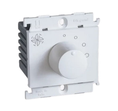 White 100 Watt Power 220 Volt Wall Mount Plastic Fan Regulator