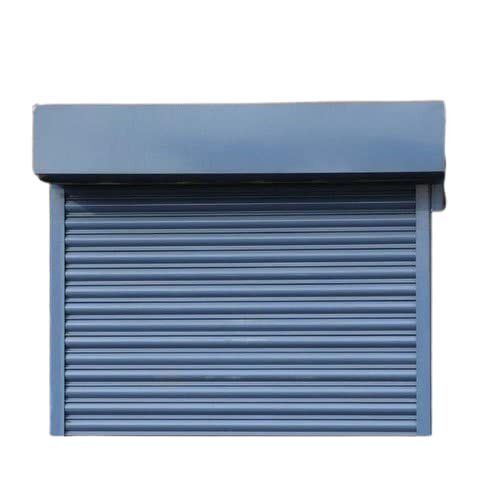 Sky Blue 12.3Mm Thick Rectangular Paint Coated Plain Mild Steel Remote Rolling Shutter