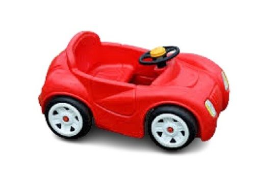 Red With Black 12 Volt Pp Plastic Car For Kids 