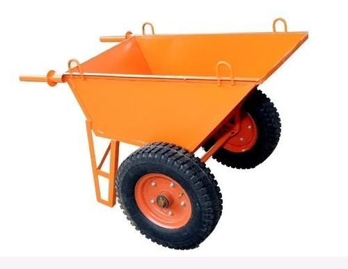 2.5x1x3 Foot 14.6 Kilogram Paint Coated Mild Steel Double Wheel Barrow