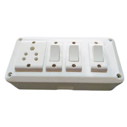 White 220 Voltage 50 Hertz Electrical Switch Board