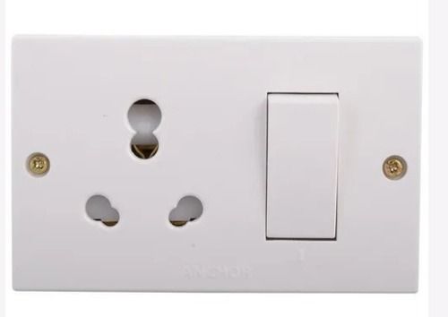 3 X 4 Inch Size 220 Volt And 1 Socket Polycarbonate Power Switch