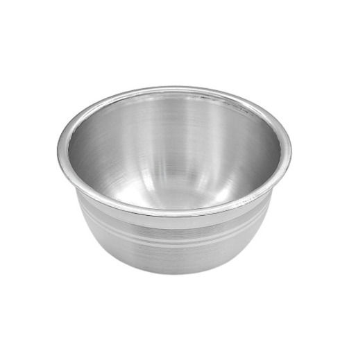 Metal 4 Inches &#8206;Dishwasher Safe Matt Finished Round Silver Bowl