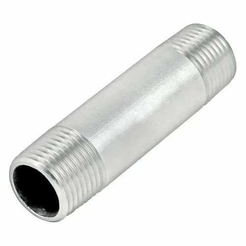 Silver 45 Hrc 400 Mpa 6.3Mm Thick Rust Proof Round Stainless Steel Pipe Nipple