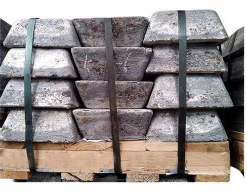 630.74 Degree Celsius Melting Point Rectangular Galvanized Antimony Ingot Application: Remelting