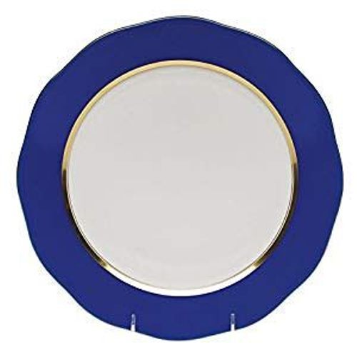 सभी रंग उपलब्ध हैं राबेह हैंडीक्राफ्ट व्हाइट एंड ब्लू सिल्क रिबन चार्जर प्लेट