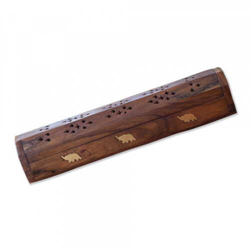 Scratch Resistant Eco Friendly Polished Oak Wooden Incense Holder