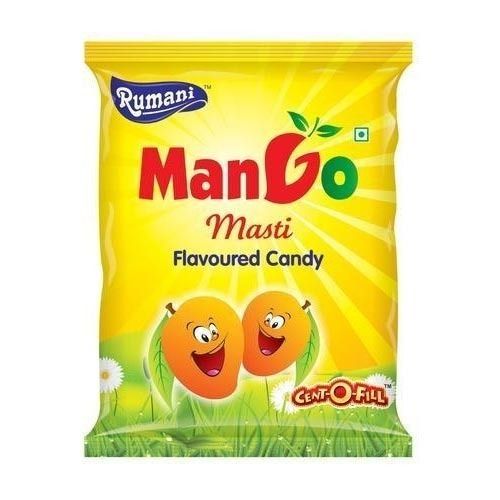 Sweet Taste Eggless Solid Mango Flavored Candy, Pack Of 100 Pieces