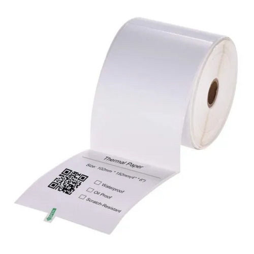 White 0.5 Mm Thick Printed Plain Paper Thermal Label