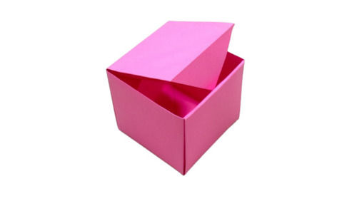 Pink 10X4 Inches Matt Lamination Square Color Paper Box For Packaging Use