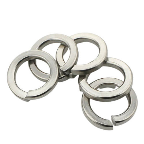 Silver 2 Mm Thick Galvanized Round Stainless Steel Spring Washer For Industrial Use