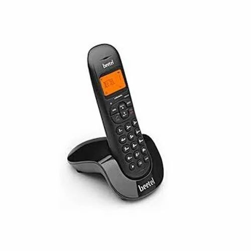 Black 331 Gram 2.4 Ghz Plastic Body Led Display Cordless Telephone With Speaker Phone