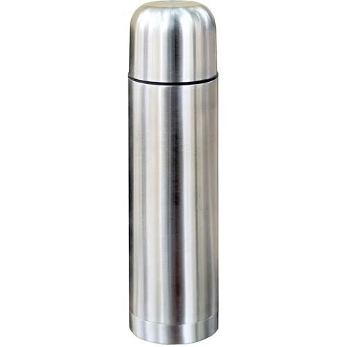 Silver 350 Milliliter Storage Leak Proof Screw Cap Stainless Steel Flask