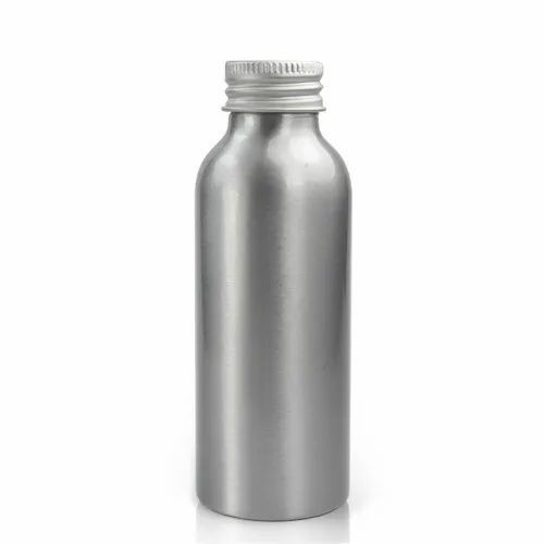 White 500 Milliliter Capacity Aluminium Bottle With Screw Cap