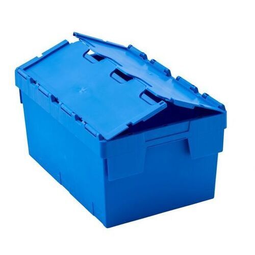 Blue 600X400X370Mm 10Mm Thick Rectangular Water Resistant Hdpe Plastic Box