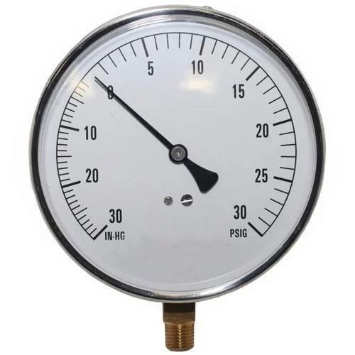 Analog Display Polished Finish Stainless Steel Gas Pressure Gauge Accuracy: 99  %