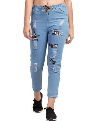 Anti Wrinkle Slim Fit Skinny Unfadable Printed Denim Jeans For Girls Age Group: 13-15 Years