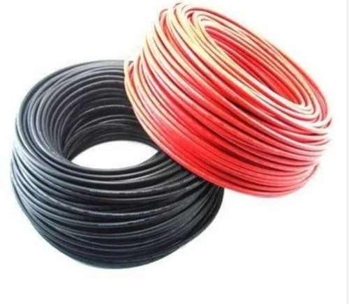 Black And Red Premium Quality 10 Ampere 220 Volts 50 Hertz Round Copper Cable Wires