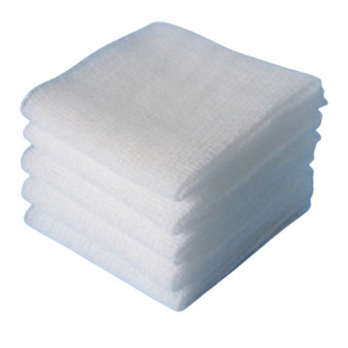 White Rectangular 100% Cotton Sterile Absorbent Gauze Swab For Hospitals Use