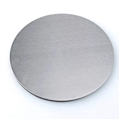 Silver 13.3 Mm Thick Hot Rolled Round Stainless Steel Circle For Construction Use