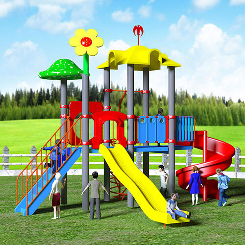 Crack Proof Amusement Park Plastic Wave Slides For Kids