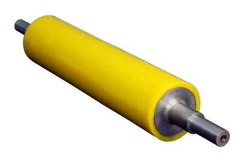 Cylindrical Stainless Steel And Rubber Coated Roller For Industrial