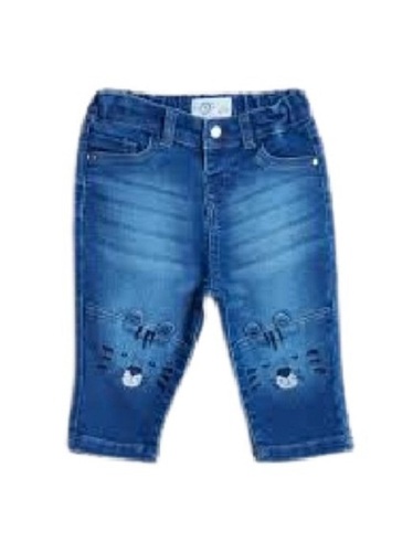 Lightweight Denim Kids Jeans - 36x12 Inches, Light Blue Color | Breathable, Washable, Classic Five-Pocket Style