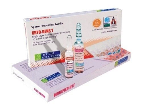 Sperm Processing Media - Liquid Oligospermic Sample Reagent, High Purity | Glass Ampule Packaging for Hospital Lab Chemicals