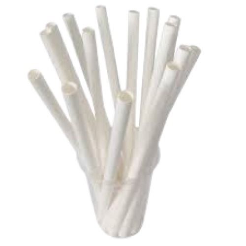 White 10 Mm Eco Friendly Paper Straw Pack Of 100 Piece  Application: Party And Event Supply