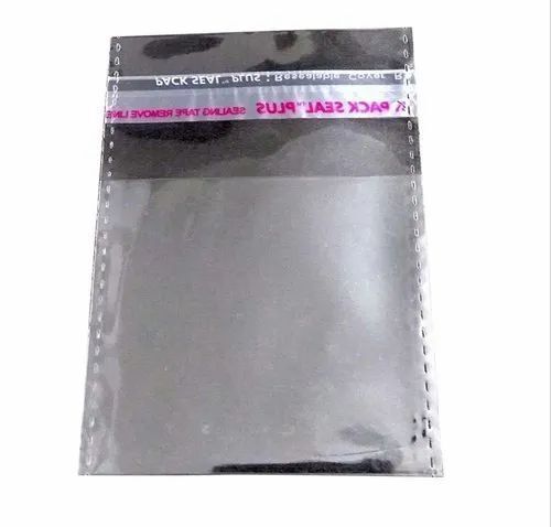 Plastic 13X5 Inches 1 Kilogram Capacity Water Resistance Transparent Bopp Bag