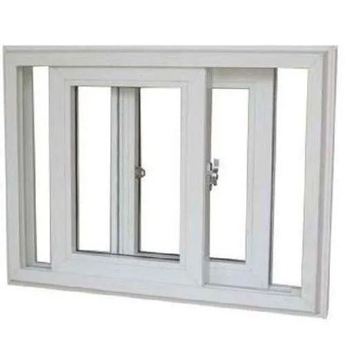 15 Mm Thick Glass Rectangular Upvc Sliding Window Application: Home And Residential