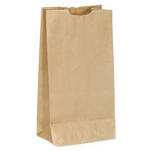 Brown 3 Kg Max Load Disposable Kraft Paper Bag For Packaging Use