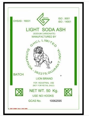 50 Kilogram Pack Light Soda Ash Sodium Carbonate CAS 10062595