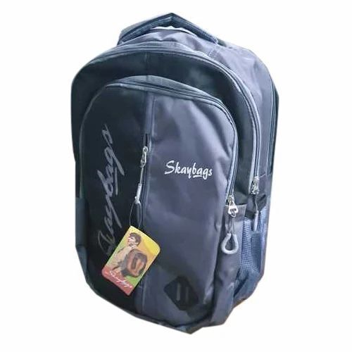 Shock Resistance Bottle Pocket Adjustable Straps And Zipper Closure Printed Polyester College Bag