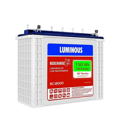 High Performance Luminous Inverter Battery Battery Capacity: <150Ah Ampere-Hour  (Ah)