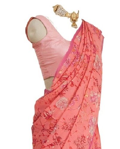 Ladies Casual Wear Printed Georgette Saree