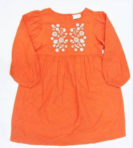 Ladies Printed Casual Wear Orange Cotton Top